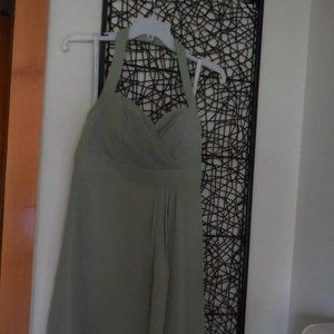 Alfred Angelo Halter Neck Green Dress